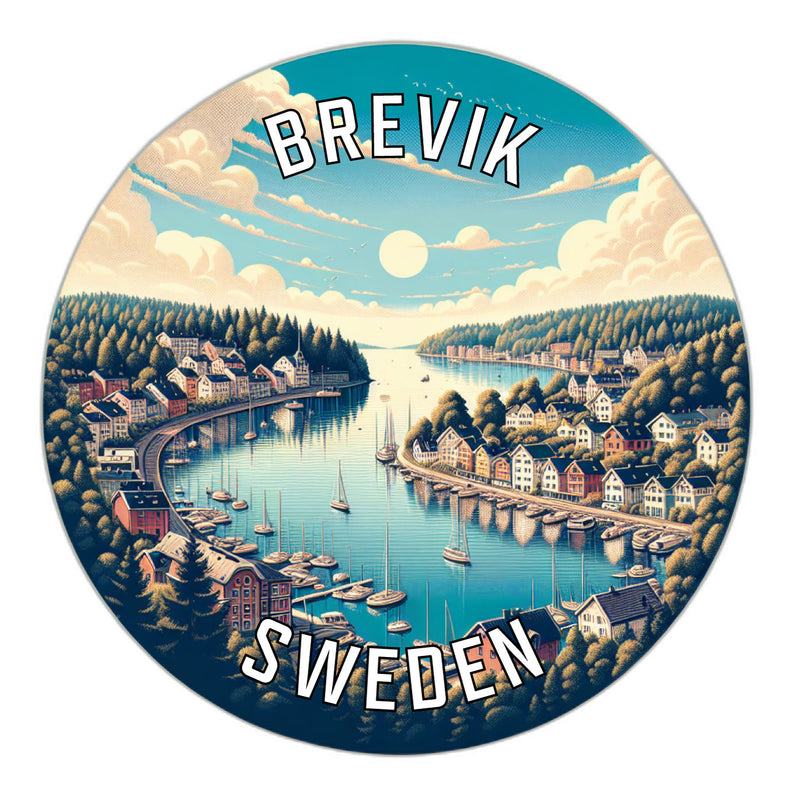 Brevik Sweden Souvenir Vinyl Decal Sticker 6-Inch