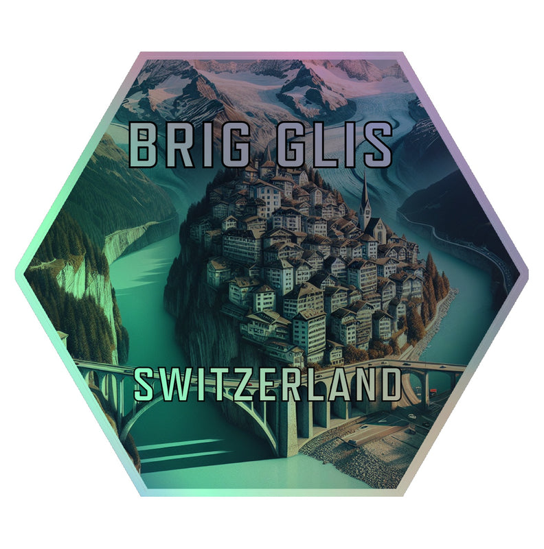 Brig Glis Switzerland Souvenir Vinyl Decal Sticker 4-Inch