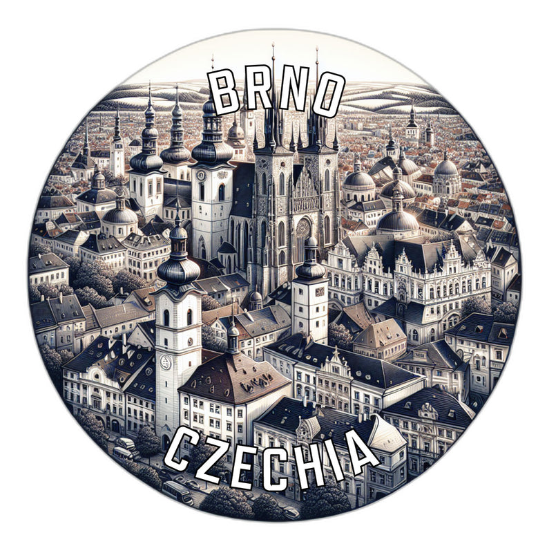 Brno Czechia Souvenir Vinyl Decal Sticker 6-Inch