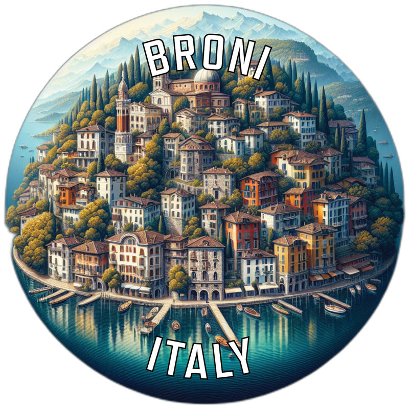 Broni Italy Souvenir Die Cut Flat Magnet 6-Inch