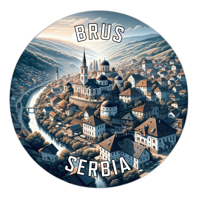Brus Serbia Souvenir Vinyl Decal Sticker 2-Inch
