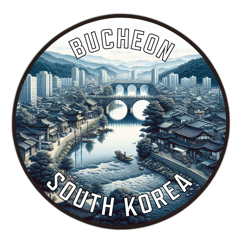 Bucheon Korea South Souvenir Vinyl Decal Sticker 2-Inch