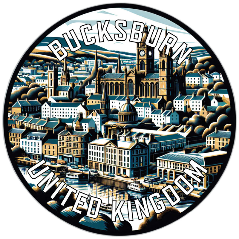 Bucksburn United Kingdom Souvenir Die Cut Flat Magnet 2-Inch