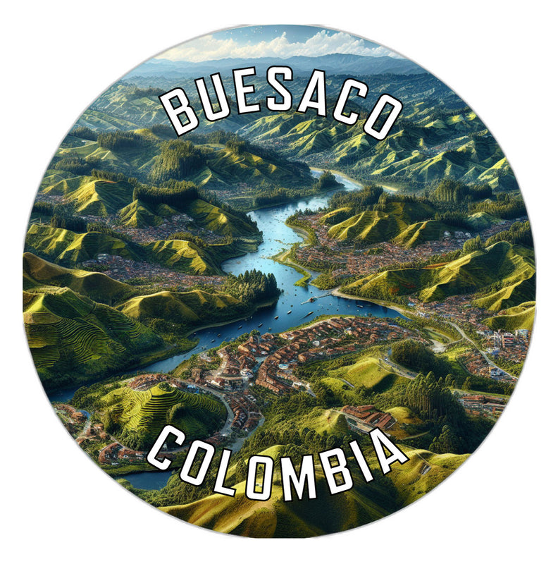 Buesaco Colombia Souvenir Vinyl Decal Sticker 6-Inch