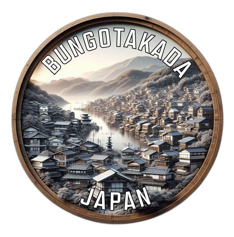 Bungotakada Japan Souvenir Die Cut Flat Magnet 2-Inch