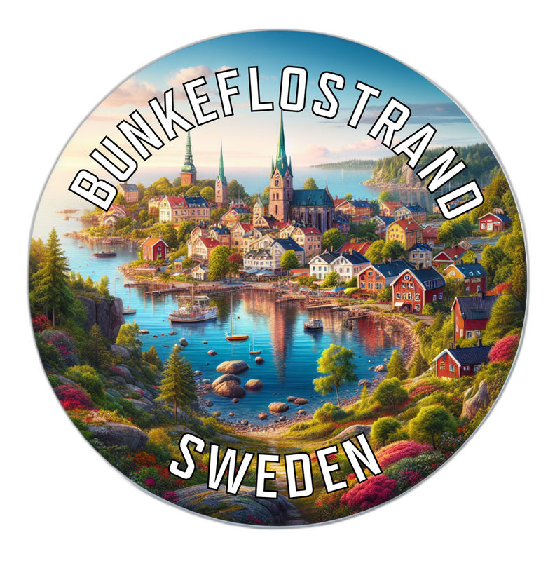 Bunkeflostrand Sweden Souvenir Vinyl Decal Sticker 2-Inch