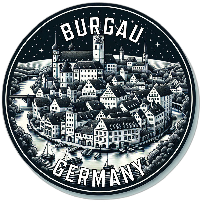 Burgau Germany Souvenir Vinyl Decal Sticker 2-Inch