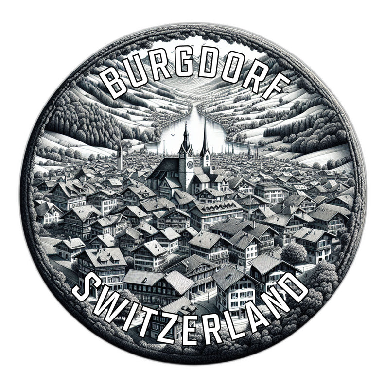 Burgdorf Switzerland Souvenir Vinyl Decal Sticker 2-Inch