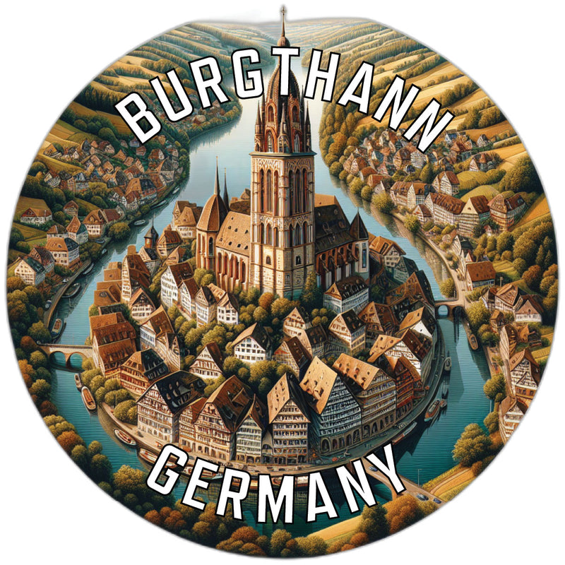 Burgthann Germany Souvenir Vinyl Decal Sticker 2-Inch