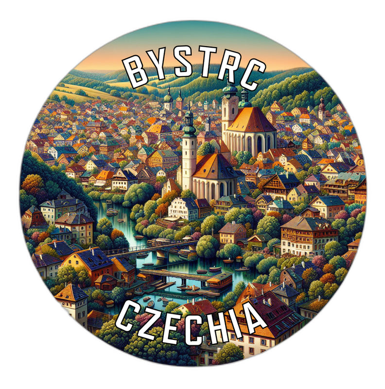 Bystrc Czechia Souvenir Vinyl Decal Sticker 2-Inch