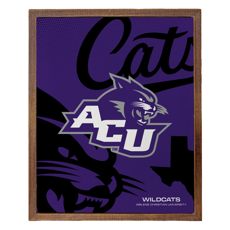 Abilene Christian University Officially Licensed 8" x 10"-Inches Canvas Frame