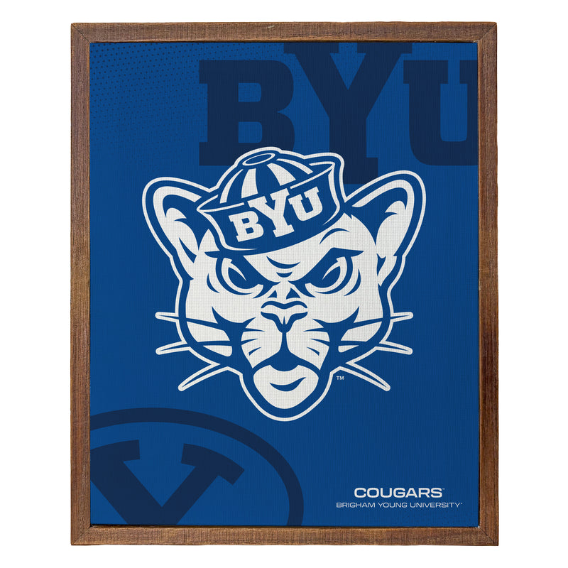 Brigham Young Cougars Officially Licensed 8" x 10"-Inches Canvas Frame