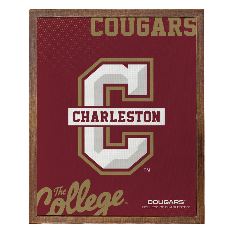 College of Charleston Officially Licensed 8" x 10"-Inches Canvas Frame