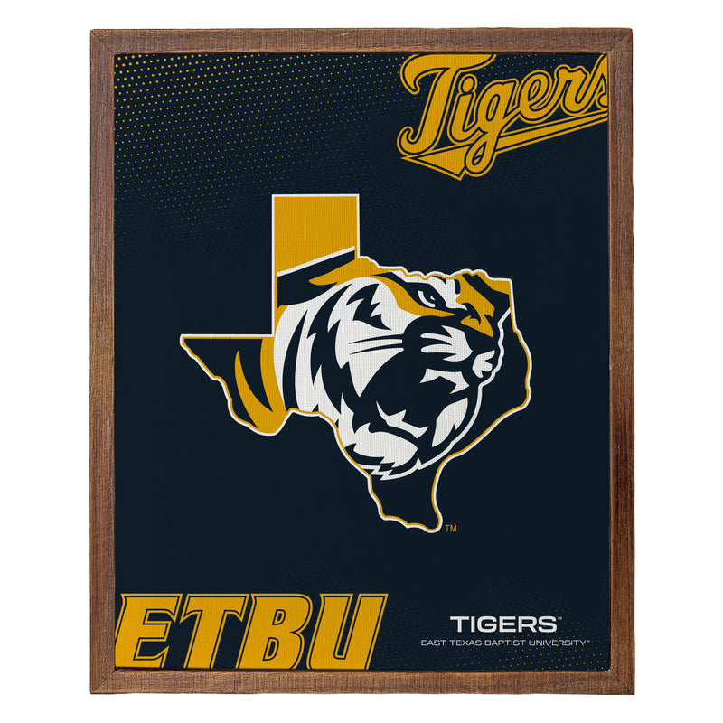 East Texas Baptist University Officially Licensed 8" x 10"-Inches Canvas Frame
