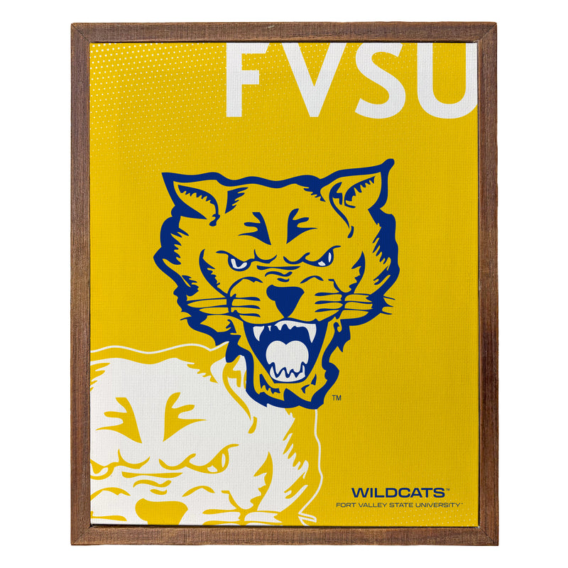 Fort Valley State University Officially Licensed 8" x 10"-Inches Canvas Frame
