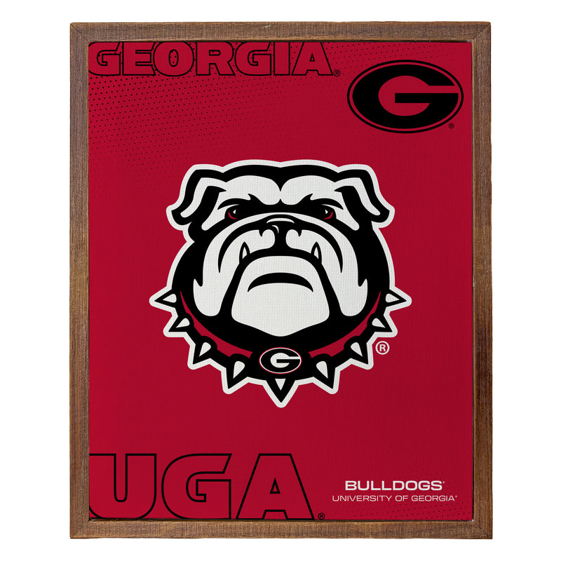 Georgia Bulldogs Officially Licensed 8" x 10"-Inches Canvas Frame