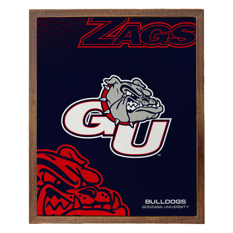 Gonzaga Bulldogs Officially Licensed 8" x 10"-Inches Canvas Frame