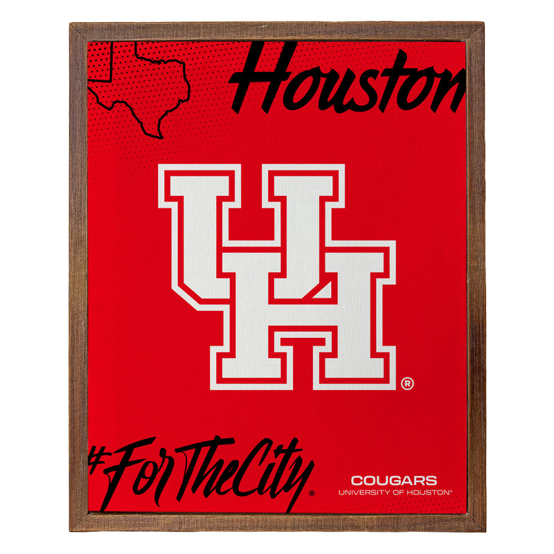 University of Houston Officially Licensed 8" x 10"-Inches Canvas Frame