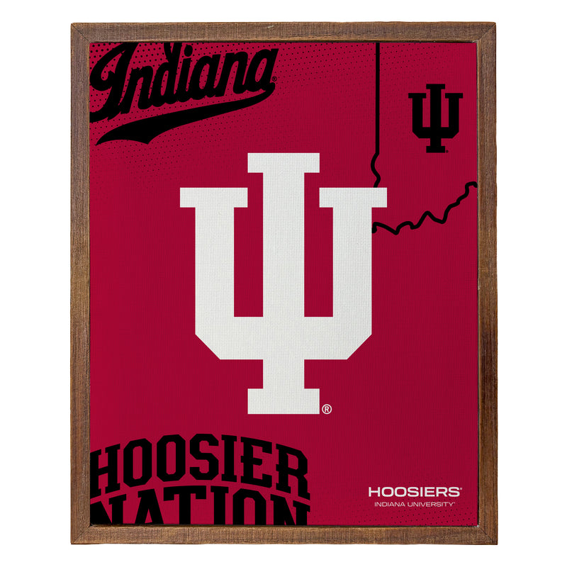 Indiana Hoosiers Officially Licensed 8" x 10"-Inches Canvas Frame