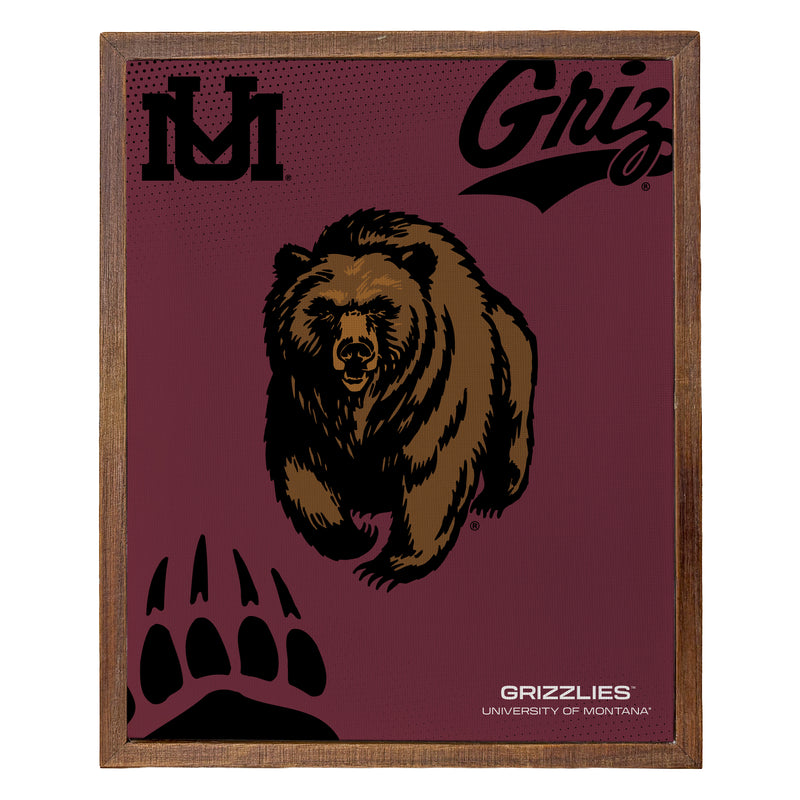 Montana University Officially Licensed 8" x 10"-Inches Canvas Frame