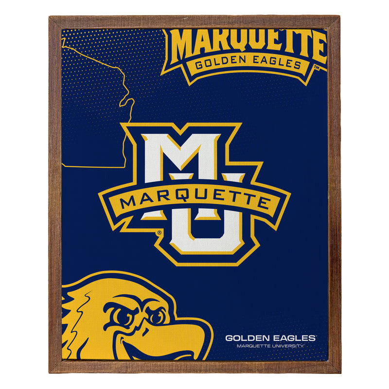 Marquette Golden Eagles Officially Licensed 8" x 10"-Inches Canvas Frame