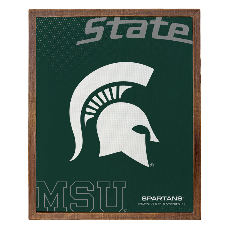 Michigan State Spartans Officially Licensed 8" x 10"-Inches Canvas Frame