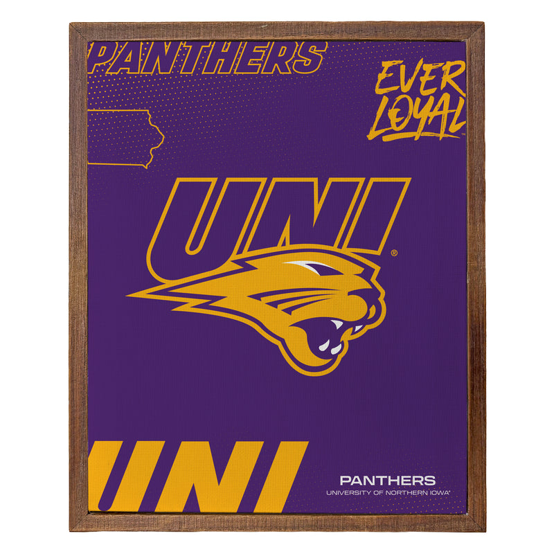 Northern Iowa Panthers Officially Licensed 8" x 10"-Inches Canvas Frame