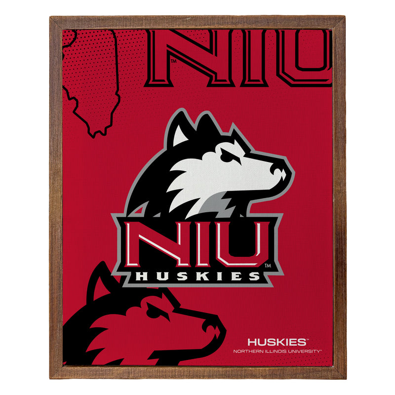 Northern Illinois Huskies Officially Licensed 8" x 10"-Inches Canvas Frame