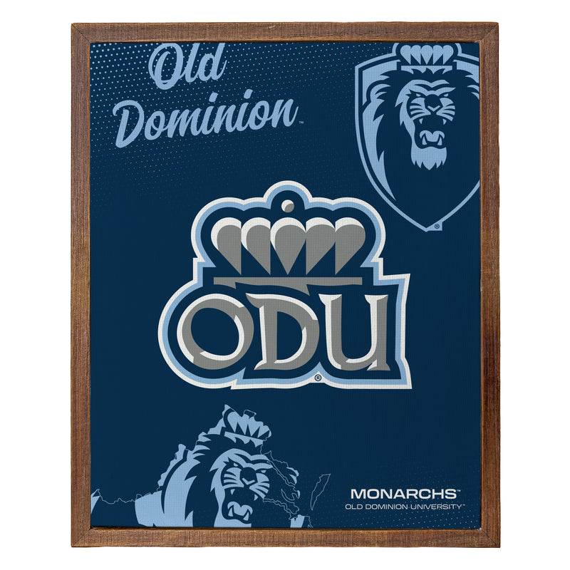 Old Dominion Monarchs Officially Licensed 8" x 10"-Inches Canvas Frame