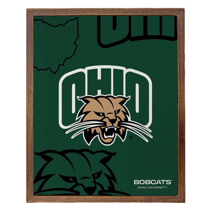 Ohio University Officially Licensed 8" x 10"-Inches Canvas Frame
