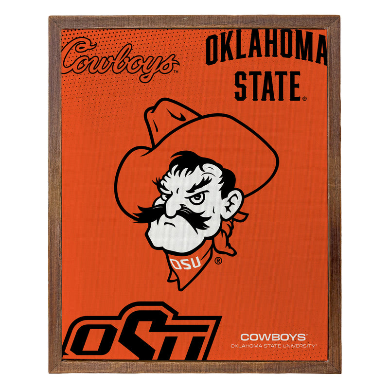 Oklahoma State Cowboys Officially Licensed 8" x 10"-Inches Canvas Frame