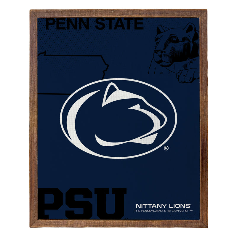 Penn State Nittany Lions Officially Licensed 8" x 10"-Inches Canvas Frame