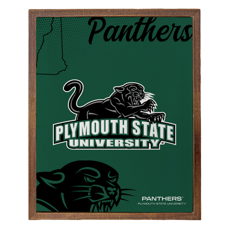 Plymouth State University Officially Licensed 8" x 10"-Inches Canvas Frame
