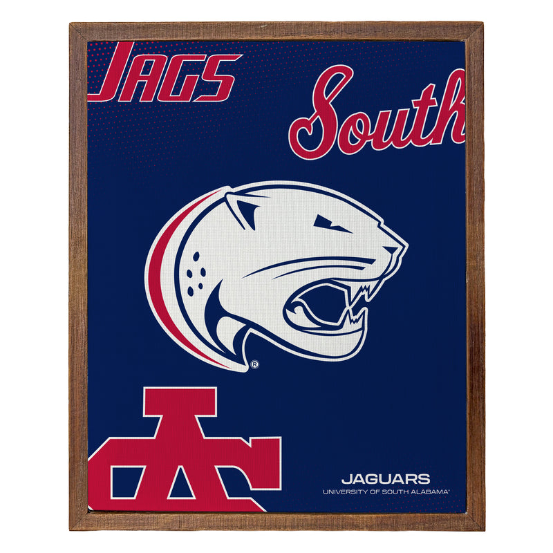 University of South Alabama Officially Licensed 8" x 10"-Inches Canvas Frame