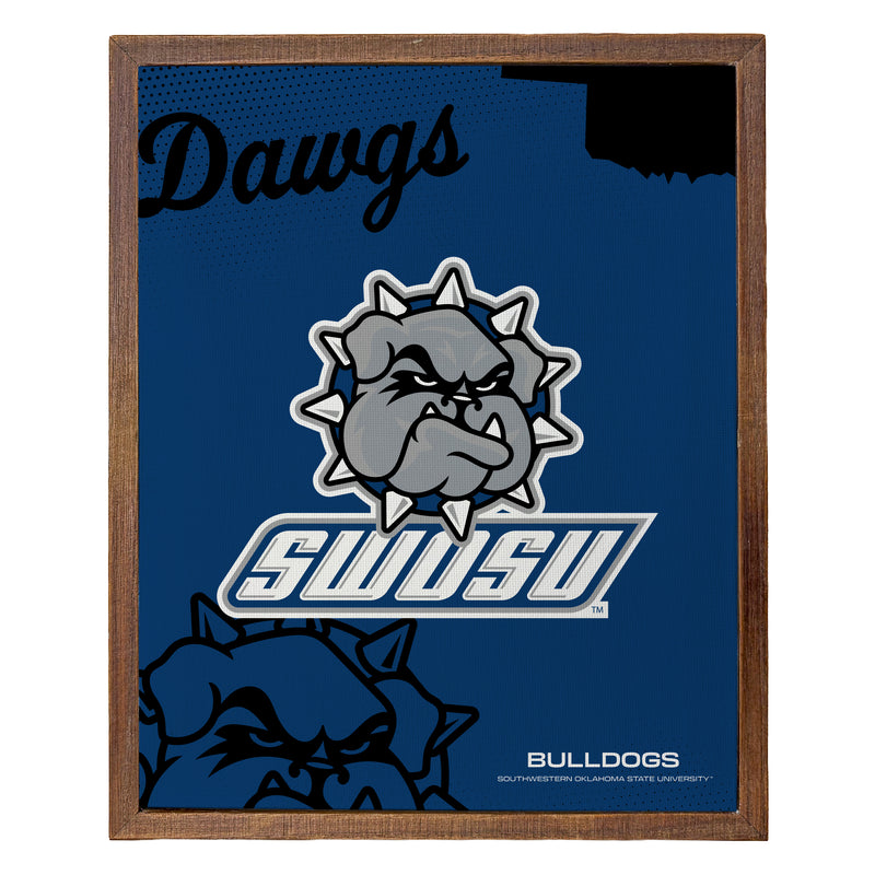 Southwestern Oklahoma State University Officially Licensed 8" x 10"-Inches Canvas Frame