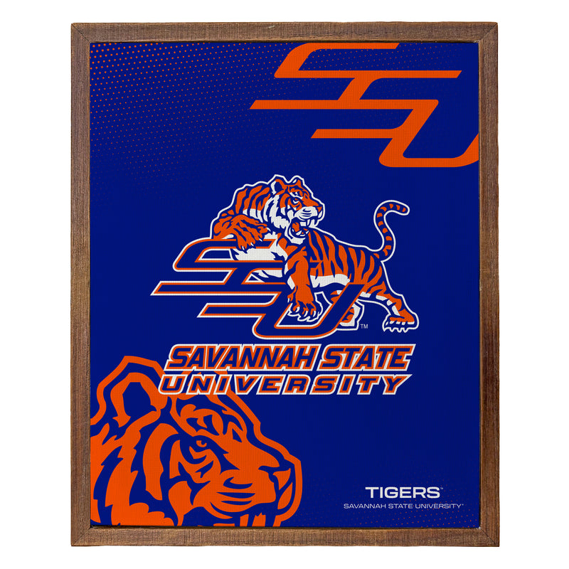 Savannah State University Officially Licensed 8" x 10"-Inches Canvas Frame