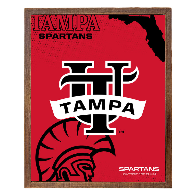 University of Tampa Spartans Officially Licensed 8" x 10"-Inches Canvas Frame