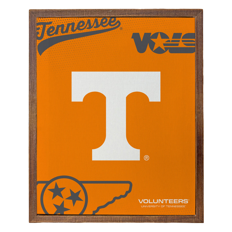 Tennessee Knoxville Volunteers Officially Licensed 8" x 10"-Inches Canvas Frame
