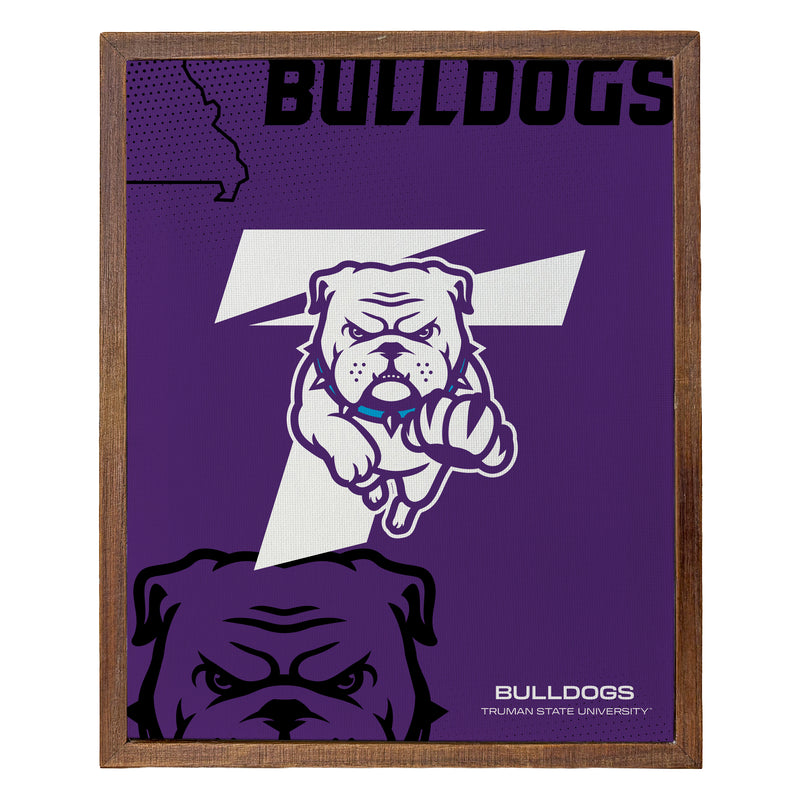 Truman State University Officially Licensed 8" x 10"-Inches Canvas Frame