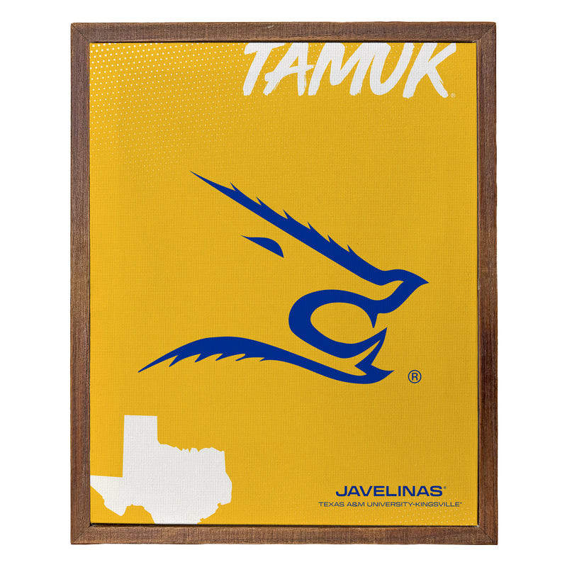 Texas A&M Kingsville Javelinas Officially Licensed 8" x 10"-Inches Canvas Frame