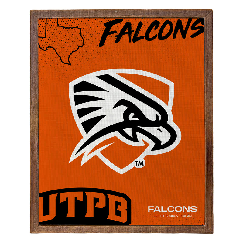 University of Texas of the Permian Basin Officially Licensed 8" x 10"-Inches Canvas Frame