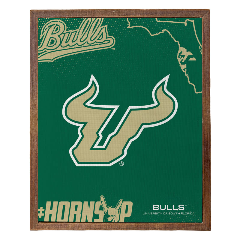 South Florida Bulls Officially Licensed 8" x 10"-Inches Canvas Frame