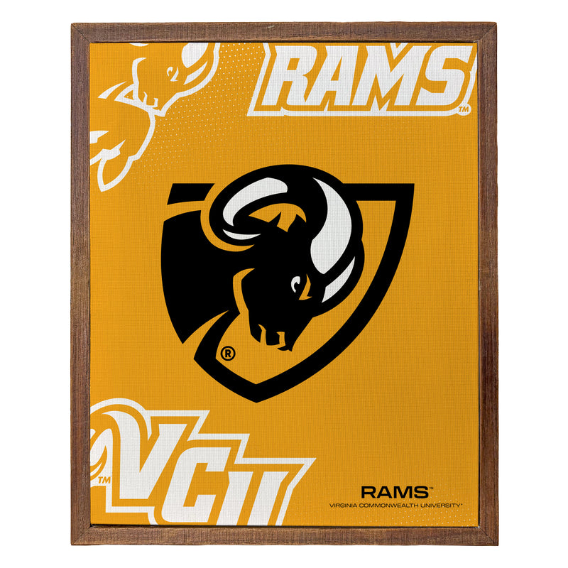 Virginia Commonwealth Officially Licensed 8" x 10"-Inches Canvas Frame