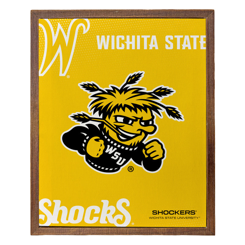 Wichita State Shockers Officially Licensed 8" x 10"-Inches Canvas Frame