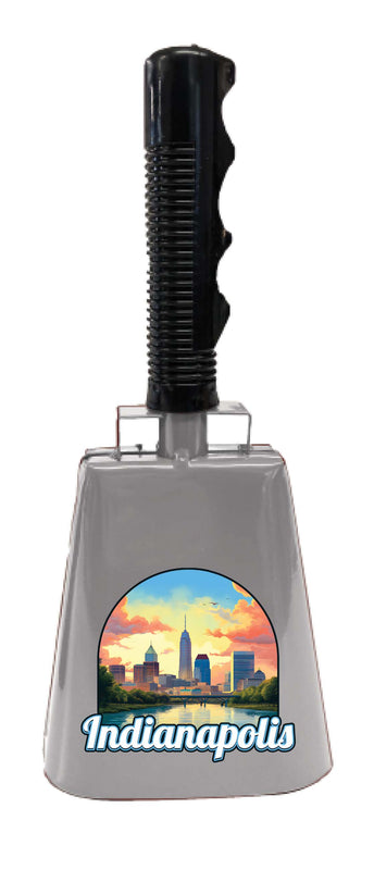 Indianapolis Indiana Design B Souvenir Destination Cowbell