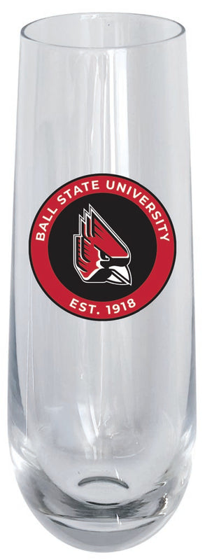 Ball State University 10oz Stemless Flute Officially Licensed Collegiate Product 4-Pack