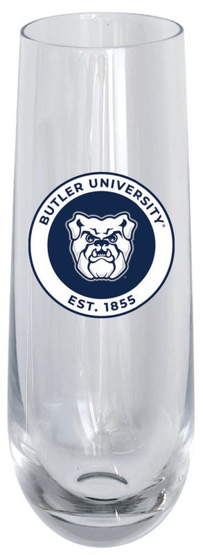 Butler Bulldogs 10oz Stemless Flute Officially Licensed Collegiate Product 4-Pack