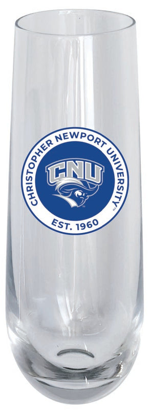 Christopher Newport Captains 10oz Stemless Flute Officially Licensed Collegiate Product Single