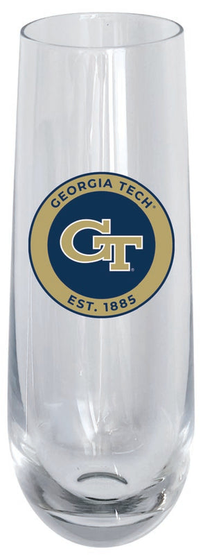 Georgia Tech Yellow Jackets 10oz Stemless Flute Officially Licensed Collegiate Product Single