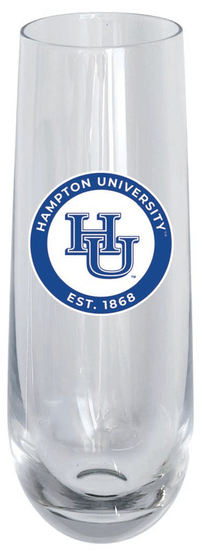Hampton University 10oz Stemless Flute Officially Licensed Collegiate Product 4-Pack